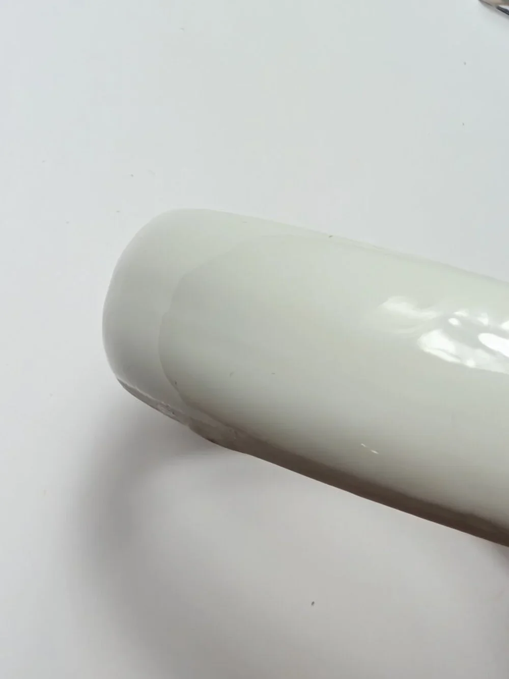 Vintage Maryland China Hardstone White Bangle Bracelet Porcelain Stone